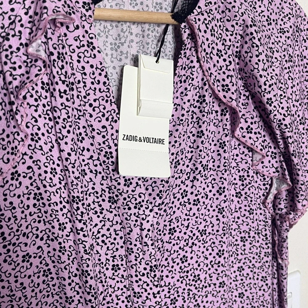 Zadig & Voltaire Ruskie Goa Maxi Dress Blossom Size L NWT - Picture 6 of 12